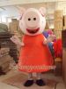 Lovely Peppa pig mascot costume free shipping