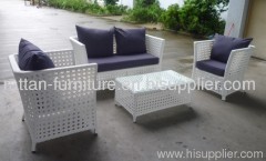 Wicker sofa set patio furniture
