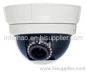 Onvif 720P WDR Low Lux Vandal- proof Half Dome IR IP Camera