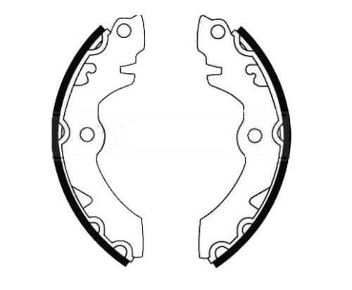SUZUKI SJ 410 rear brake shoes