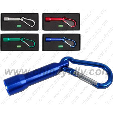 LED keychain light with carabiner