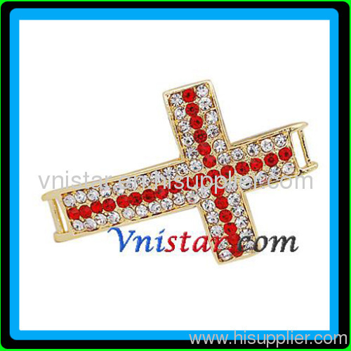 sideway cross beads for shamballa bracelet