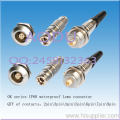 K series waterproof connector IP68 circular connector