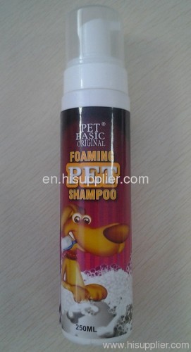 foaming pet shampoo