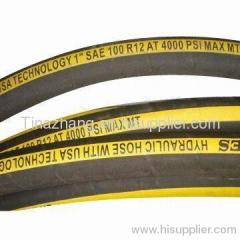 Hydraulic rubber hose SAE J517R12