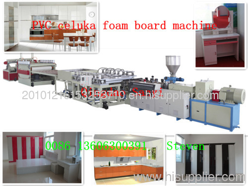 PVC celuka foam board machine