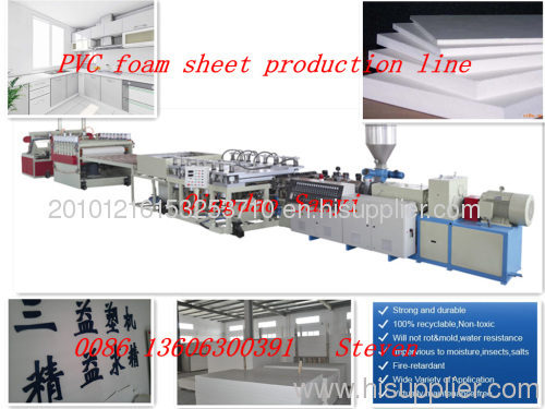 PVC foam sheet production line
