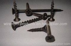 Black phosphate drywall screw