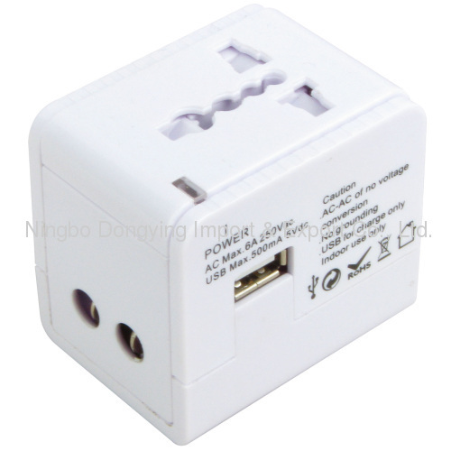 Worldwide Adapter with Dual USB Charger