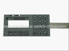LCD window membrane switch keypad