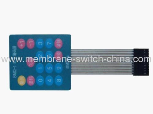 flat membrane key switches