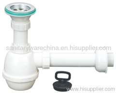 40MM Plastic Bathroom Basin Drainer With SS Bowl Supplier
