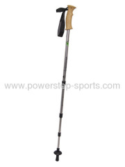 4 section aluminum high quality trekking pole