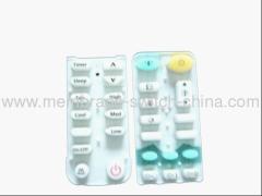 silicon rubber keypad with conductive pills