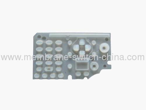 OEM clear conductive rubber keypad