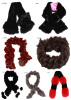 fur rabbit scarves