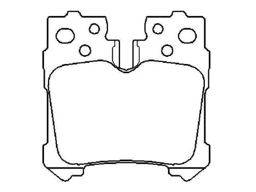 brake pad set 04466-0W010 LEXUS