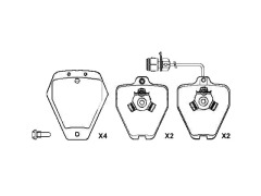 Front Brake Pad Set AUDI A6