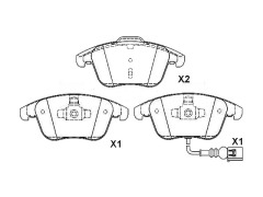 Front Brake Pads VOLKSWAGEN