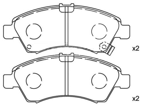 Front Brake Pad Set for HONDA OEM 06450-S2G-000