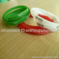wholesale awareness silicone wristbands 202*5*2mm