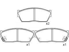 45022-SA0-681 front brake pads