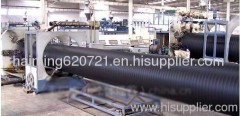 PE large diameter winding pipe production line