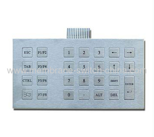 stainless steel keypad / keyboard