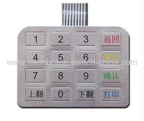 custom metal keypad