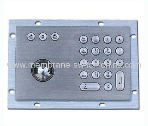 metal keypad integrated trackball