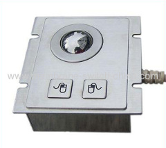 metal panel mount trackball