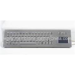 metal keypad with touchpad