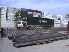 steel section for forklift mast