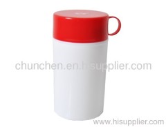 double-wall plastic soup mug