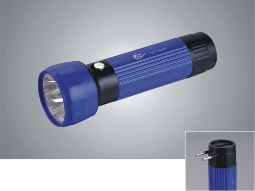 High Power Blue LED Rechargeable Flashlight