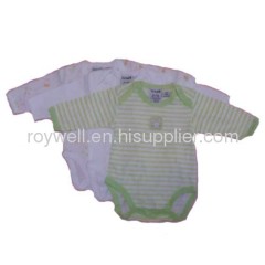100% cotton long sleeve infant rompers