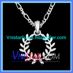 Shamballa necklace VSN046 with olive branch pendant