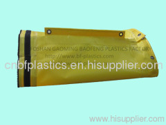 PVC lay-flat tunnel and mining duct with Zipper and Velcro coupling