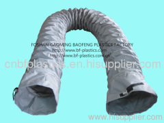 Heat resistant spiral flexible duct with buckle coupling