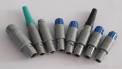 2P-16pin lemo/ODU redel_p_series circular plastics connector with bend relief PAG,PKG