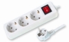 European extension socket white