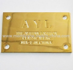 zinc alloy metal labels