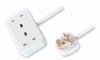 Two Outlets British type electrical socket