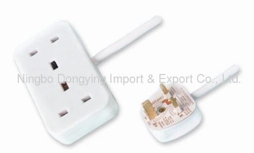 Two Outlets British type electrical socket