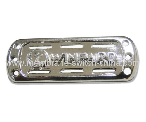 embossed metal nameplate