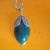 925 Thai silver agate pendant necklace,Sterling Thai silver jewelry