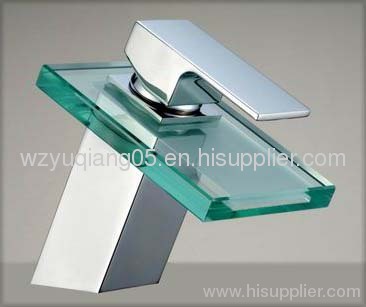 glass faucet;waterfall tap