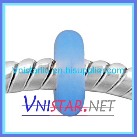 Blue rubber stopper wholesale bead PC046-4