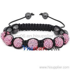 Pink Shamballa bracelets wholesale