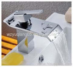 waterfall faucet;brass tap;basin mixer